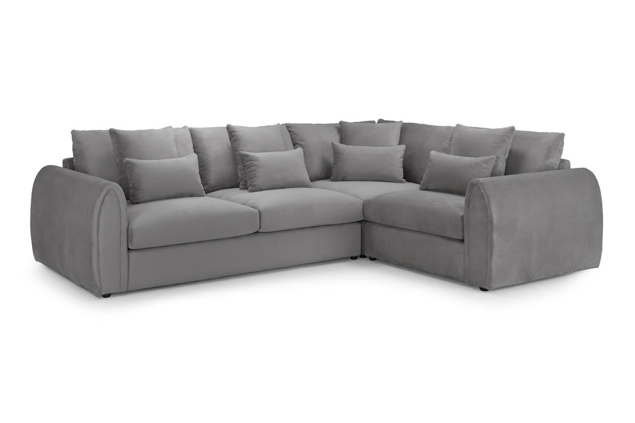 Mirabel Right-Hand Corner Sofa: Grey Fabric